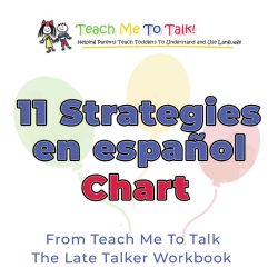 11 Strategies to Teach New Words in Everyday Routines Chart en español